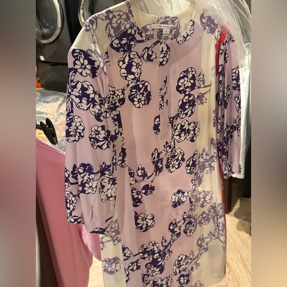 Diane Von Furstenberg Julieta Silk Dress Size 10 - Picture 11 of 16